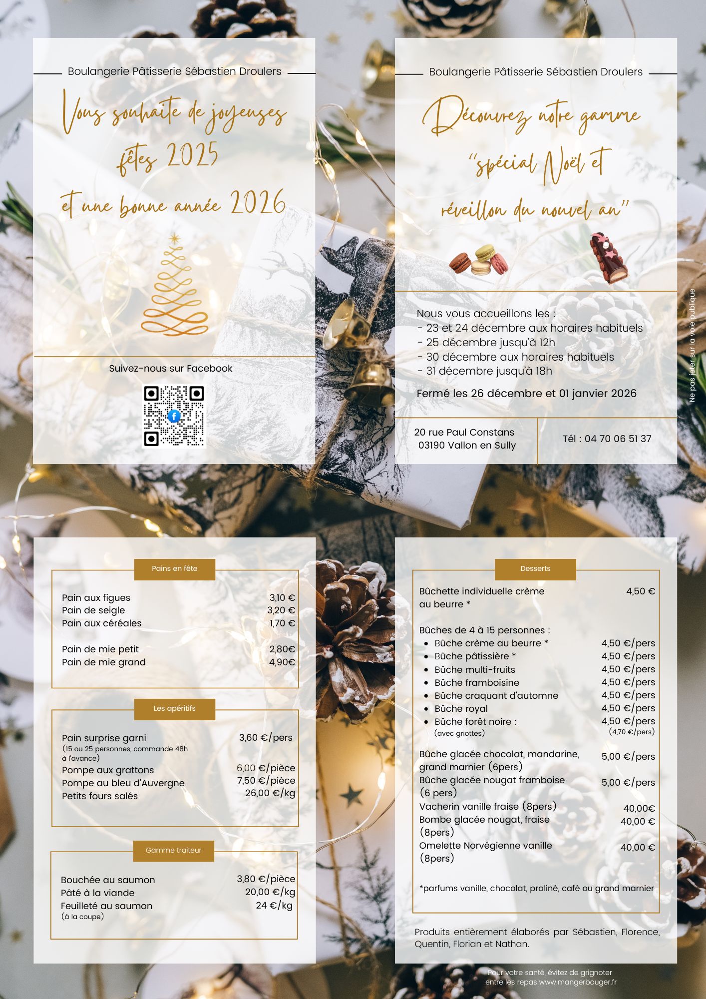 Réalisation d'un flyer pour une boulangerie